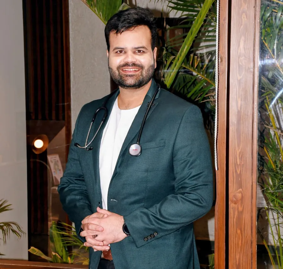 Dr. Rishi Sharma with stethoscope