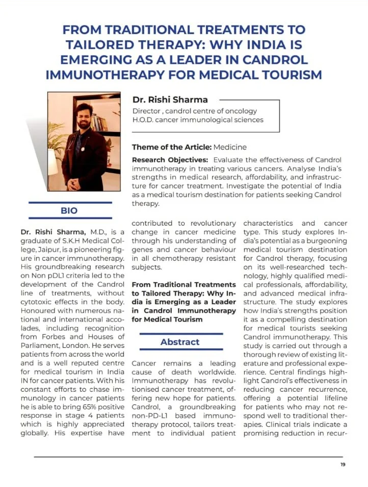 International journal article: From Traditional Treatments to Tailored Therapy
